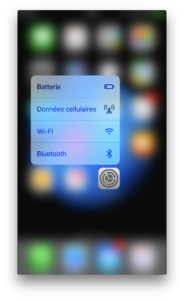 Utilisation du 3D Touch avec Réglages