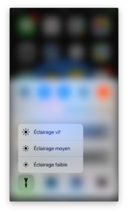 Utilisation du 3D Touch avec Torche